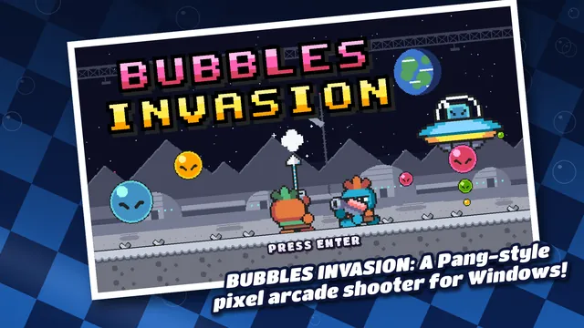 A Pang-style pixel arcade shooter for Windows